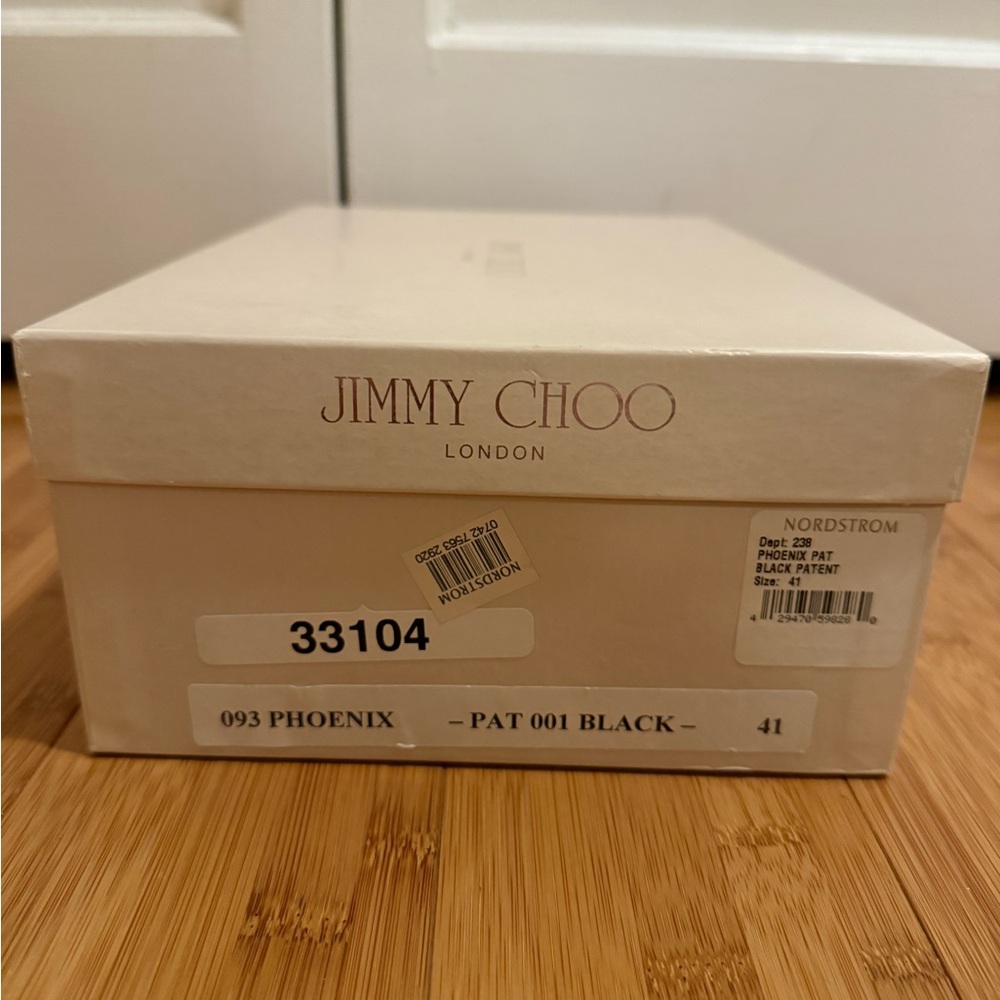 Jimmy Choo Phoenix Black Patent Leather Espadrilles – Size 41 - Picture 4 of 4